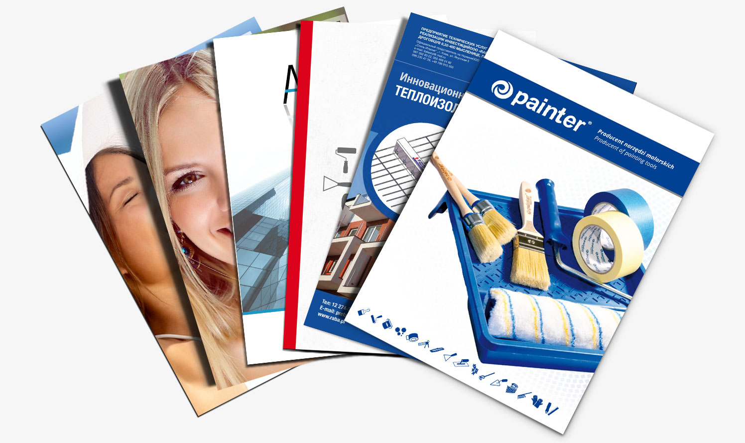 We print business cards, print leaflets, print catalogues