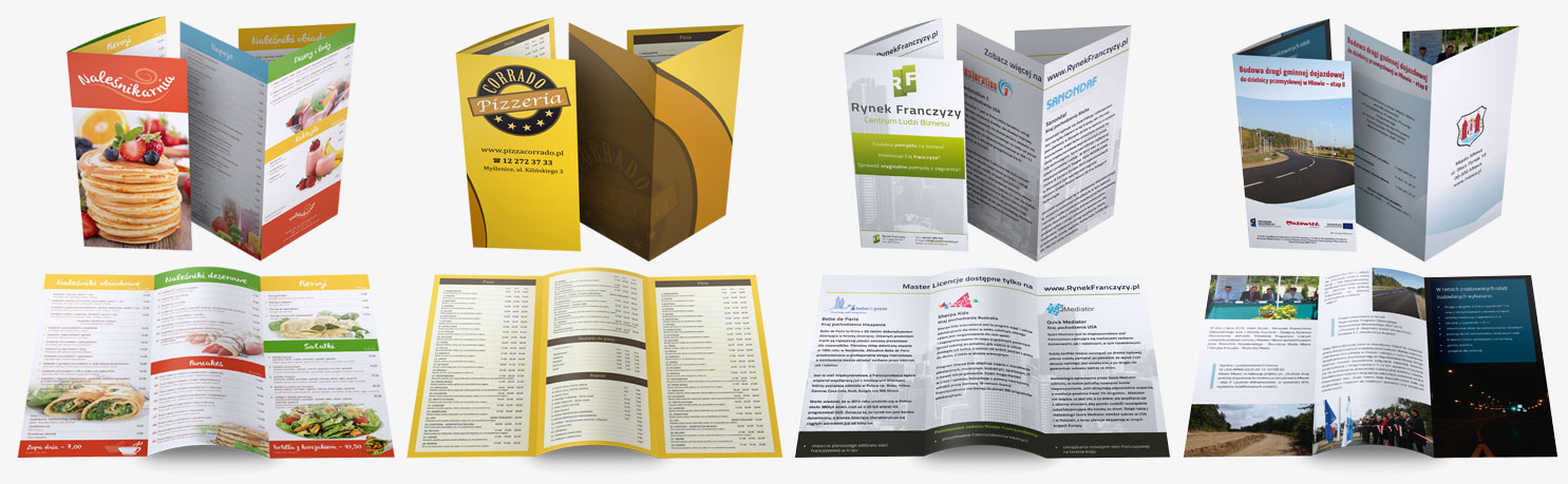 leaflets-composed-myslenice- We print business cards, print leaflets, print catalogs