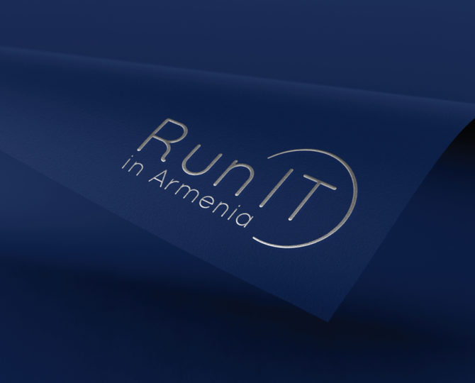 Identyfikacja wizualna oraz logotyp dla projektu Run IT in Armenia
