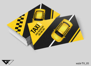 wizytówka taksówkarz - gotowe wzory