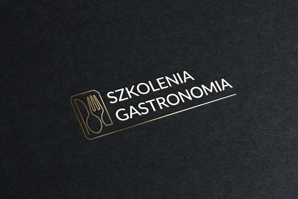 Identyfikacja wizualna, logo dla firmy zajmującej się organizacją szkoleń gastronomicznych